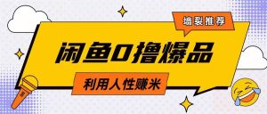 咸鱼0撸玩法利用人性售卖商品达到日挣2张的效果-16888副业资讯