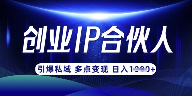 云帆·创业ip合伙人打造3.0，从0到1教你做网创，实现月入过W-16888副业资讯