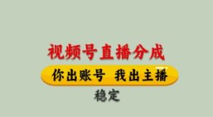 视频号直播分成，全程托管招募，单月轻松变现8k【揭秘】-16888副业资讯