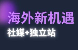 2025出海新机遇(社媒+独立站),海外新机遇,实现独立站的高效运营与出海-16888副业资讯