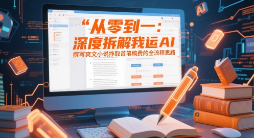 从零到一：深度拆解我运用AI撰写爽文小说挣取首笔稿费的全流程思路-16888副业资讯