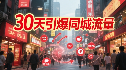 30天引爆同城流量：团购篇 认知篇 流量篇 来客篇 达人篇 老板人设IP篇 投流篇-16888副业资讯