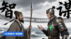 扣子工作流一键生成沉浸式历史故事,一天工作量,3分钟搞定-16888副业资讯