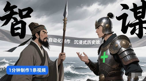 扣子工作流一键生成沉浸式历史故事，一天工作量，3分钟搞定-16888副业资讯