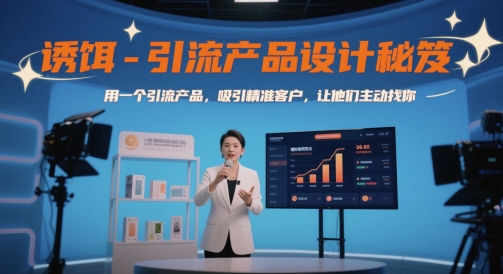诱饵-引流产品设计秘笈，用一个引流产品，吸引精准客户，让他们主动找你-16888副业资讯