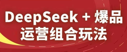DeepSeek+爆品运营组合玩法，2025淘系精品课-16888副业资讯