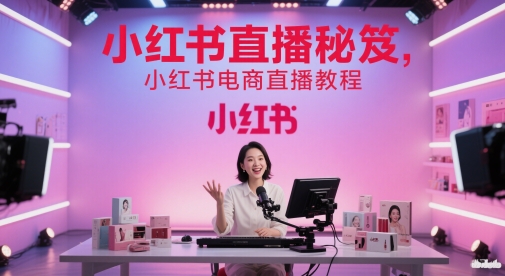 小红书直播秘笈，小红书电商直播教程-16888副业资讯