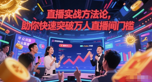 直播实战方法论，助你快速突破万人直播间门槛-16888副业资讯