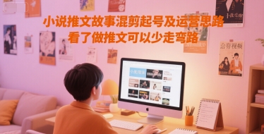 小说推文故事混剪起号及运营思路，看了做推文可以少走弯路-16888副业资讯