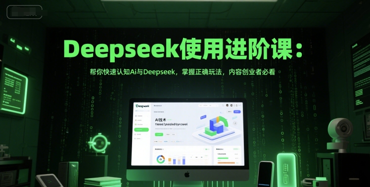 Deepseek使用进阶课：帮你快速认知Ai与Deepseek，掌握正确玩法，内容创业者必看-16888副业资讯