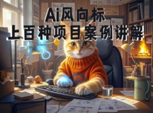 Ai风向标-附100种项目案例玩法-0基础小白到大神ai视频商业应用教学-16888副业资讯