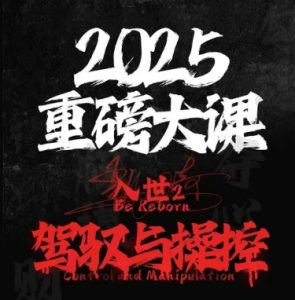 2025重磅大课,入世2,驾驭与控制-16888副业资讯
