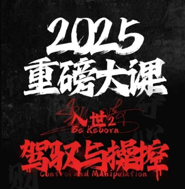 2025重磅大课，入世2，驾驭与控制-16888副业资讯