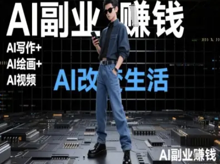 AI改变生活（Ai写作+AI绘画+Ai视频），AI副业挣钱-16888副业资讯