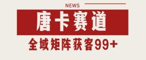 小红书某音唐卡赛道引流获客 自热矩阵日引200+【揭秘】-16888副业资讯