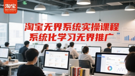 淘宝无界系统实操课程，系统化学习无界推广-16888副业资讯