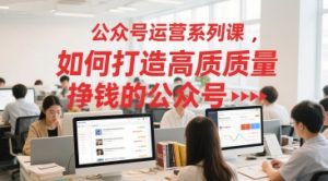 公众号运营系列课,如何打造高质量挣钱的公众号-16888副业资讯