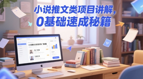 小说推文类项目讲解，0 基础速成秘籍-16888副业资讯