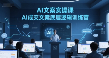 AI文案实操课，AI成交文案底层逻辑训练营-16888副业资讯