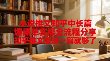 小说推文知乎中长篇爆单实操全流程分享，知乎推文看这一篇就够了-16888副业资讯