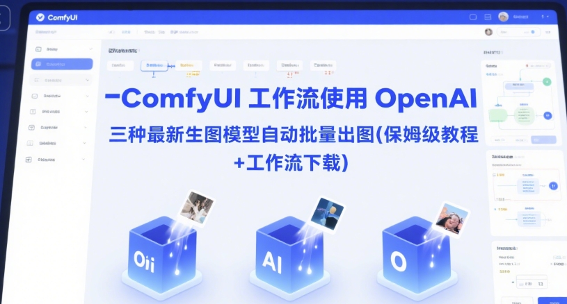 ComfyUI 工作流使用 OpenAI 三种最新生图模型自动批量出图(保姆级教程+工作流下载)-16888副业资讯
