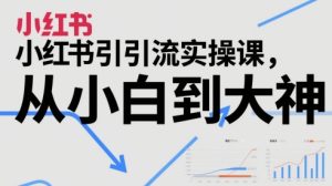 小红书引流实操课,从小白到大神-16888副业资讯