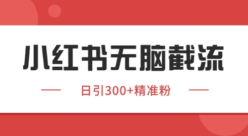 小红书截流同行客源，独家野路子获客玩法 日引200+暴力获客【揭秘】-16888副业资讯