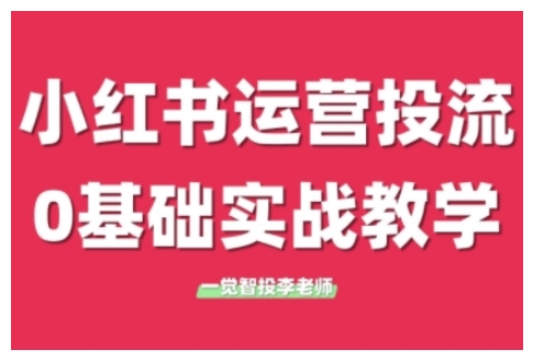 小红书运营投流，小红书广告投放从0到1的实战课，学完即可开始投放（更新）-16888副业资讯