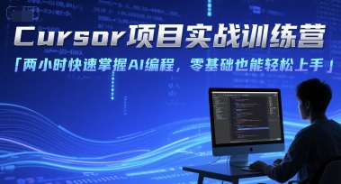 Cursor项目实战训练营，两小时快速掌握AI编程，零基础也能轻松上手-16888副业资讯
