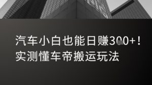 汽车小白也能日入3张！实测懂车帝搬运玩法-16888副业资讯
