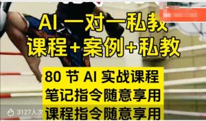 AI指令实战课,课程+案例,80节AI实战课程,笔记指令随意享用,课程指令随意享用(更新7月)-16888副业资讯