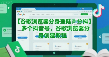 谷歌浏览器分身登陆多个抖音号，谷歌浏览器分身创建教程-16888副业资讯