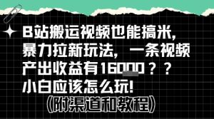 b站掘金计划?搬运视频也能挣拉新的收益,小白应该怎么玩!-16888副业资讯
