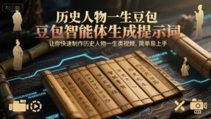 历史人物一生豆包智能体生成提示词，让你快速制作历史人物一生类视频，简单易上手-16888副业资讯