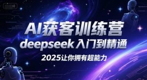 AI获客训练营，deepseek入门到精通，2025让你拥有超能力-16888副业资讯