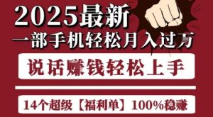 起航哥10个项目8个100%挣钱项目，2025最新一部手机轻松月入过W，简单轻松，无脑操作-16888副业资讯