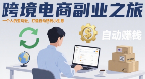 跨境电商副业之旅，一个人的亚马逊，打造自动賺钱小生意-16888副业资讯