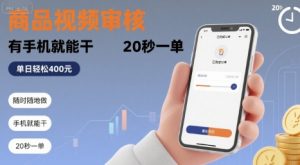 随时随地做！商品视频审核，有手机就能干，20 秒一单，单日轻松 4张+【揭秘】-16888副业资讯