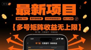 最新挂G项目:谁都能做,操作简单到爆,24 小时全自动运行,日入3位数,多号矩阵收益无上限【揭秘】-16888副业资讯