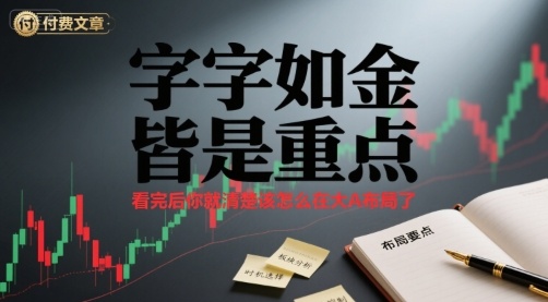 付费文章：字字如金 皆是重点， 看完后 你就清楚该怎么在大A布局了-16888副业资讯