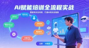 AI赋能培训全流程实站,覆盖培训全场景,打通 Al培训全链路-16888副业资讯