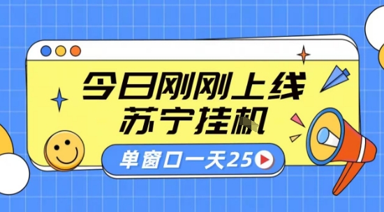苏宁全自动采集挂G项目 稳定可批量 单窗口收益30+ 附教程【揭秘】-16888副业资讯