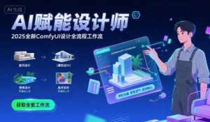AI赋能设计师， 2025全新comfyui设计全流程工作流 ，室内-建筑-景观-美术，零基础直接上手-16888副业资讯