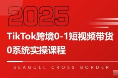 TikTok跨境0-1短视频带货，系统拆解TikTok跨境带货全链路，实现跨境可持续盈利-16888副业资讯
