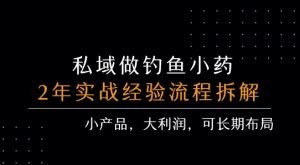 私域做钓鱼小药 每单利润3张+ 详细流程拆解-16888副业资讯