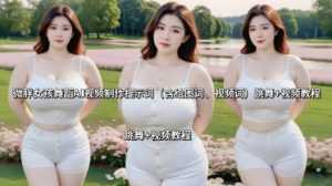 微胖女孩舞蹈AI视频制作提示词(含绘图词、视频词) 跳舞+视频教程-16888副业资讯