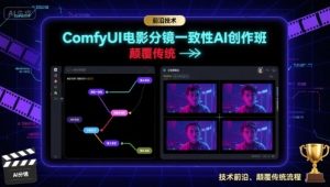 ComfyUI电影分镜一致性AI创作班,前沿技术,颠覆传统-16888副业资讯