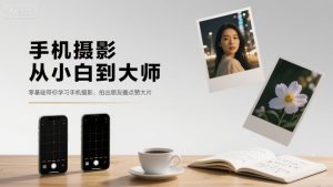 手机摄影从小白到大师，零基础带你学习手机摄影，拍出朋友圈点赞大片-16888副业资讯