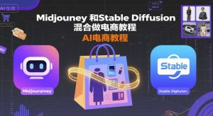 Midjourney和Stable Diffusion混合做电商教程-ai电商教程-16888副业资讯