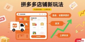 拼多多店铺新玩法,代发供应链上拼玩法-16888副业资讯